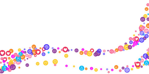 Social media marketing, Communication concept.