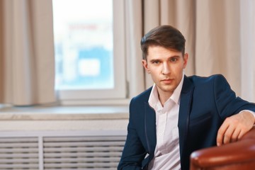 portrait of a businessman in office
