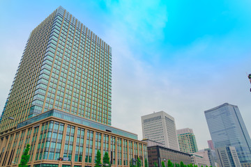 Fototapeta premium 皇居周辺の風景(東京、日本)