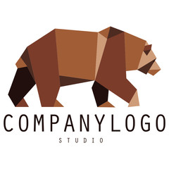 Fototapeta premium Brown Bear Logo