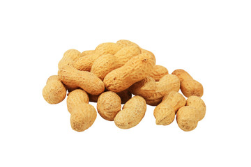 peanuts isolated on white background