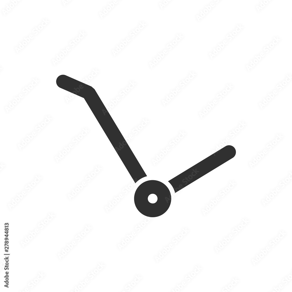 Aufkleber Handcart icon template color editable. Wheelbarrow symbol vector sign isolated on white background. Simple logo vector illustration for graphic and web design.
