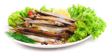 Smoked capelin