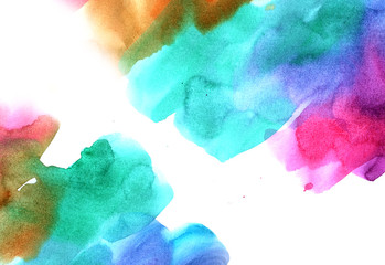 watercolor background, texture, paper, abstract, color, Rainbow