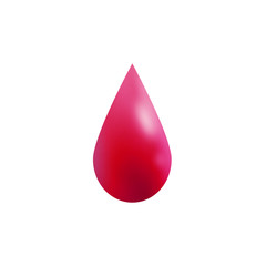 Illustration of blood drop.   血の雫のイラスト　