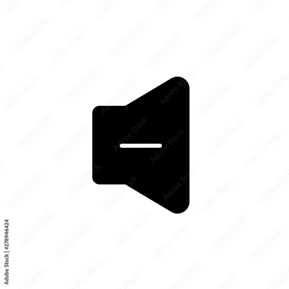 Poster reduce sound icon. element of simple music icon for mobile concept and web apps. isolated reduce sou