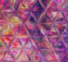 Fototapeta premium Abstract painting, Wall art, Canvas print, Oil paint, Modern drawing, Textured brushstrokes, Contemporary impressionism style, Warm fancy colors, Psychedelic design pattern, surreal fine art