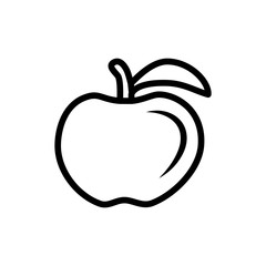 apple icon vector flat design