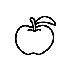 apple icon vector flat design