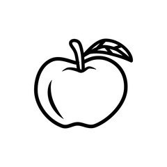 apple icon vector flat design
