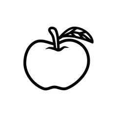 apple icon vector flat design