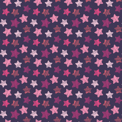 Seamless pattern with stars, vector