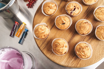 Sweeties cake pastry at the kitchen