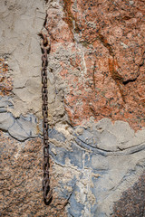 brick and stone textured pattern in nature