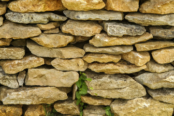 Old wall from stones.