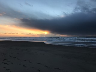 Sonnenuntergang über dem Meer