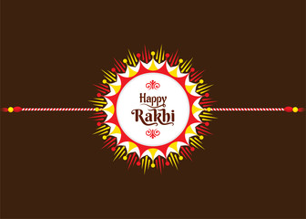 Happy raksha bandhan festival concept banner design