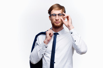 portrait of a businessman with phone