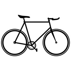 Bicycle icon on white background vector illustration