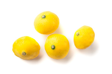 Baby Yellow Squash Group isolated on white