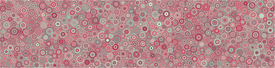 Abstract Generative Art color distributed circles dots background illustration