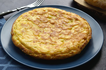 traditional spanish omelette with potatoes