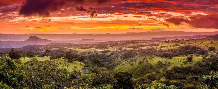 Sunset in Santa Rosa in Costa Rica