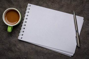 blank spiral art sketchbook