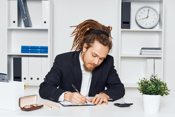 business woman in office