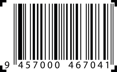 Realistic barcode icon. Barcode vector illustration.