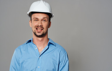 portrait of a man in hard hat