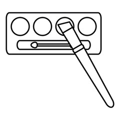 eye shadows make up drawing icon