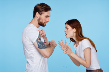 young couple having an argument