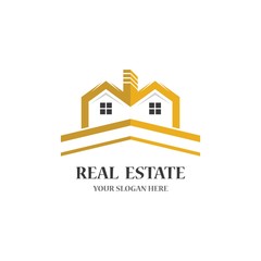 Fototapeta premium Real estate logo icon illustration