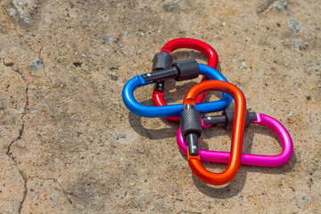 carabiner for mountaineering fixing ropes