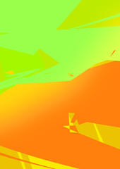 Abstract colorful geometric background, poster.