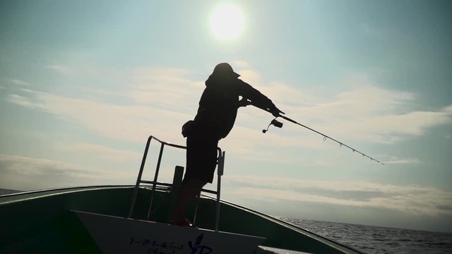 ルアーフィッシングの釣り人