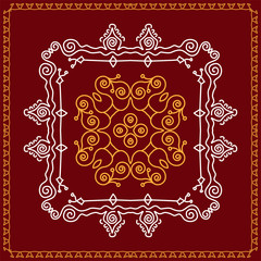 Folk, Tribal Design, Motif, Wall Painting