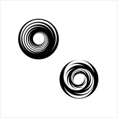Geometric Shape Circle, Pinwheel Line Art Drawing Design