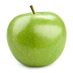 Green apples isolated on white