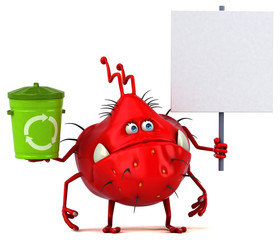 Fun germ - 3D Illustration