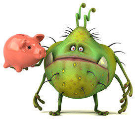 Fun germ - 3D Illustration