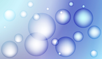 Abstract illustration with blurred drops. For flyer, brochure, booklet and websites design Bright Gradient Color Vector illustration.