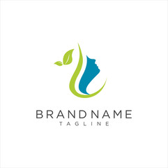 Creative Women Beauty logo Design Nature Healthy . Salon Spa Logo icon vector . Wellness Logo Design