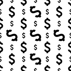 Dollar Sign Seamless Pattern