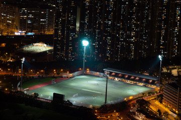 Amazing view on Hong Kong city
