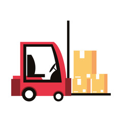 logistic and delivery shipping cartoon