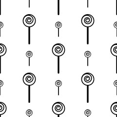 Lollipop Icon Seamless Pattern, Lollipop