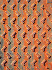 Rusty Iron Drain Cover
