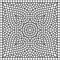 Ancient mosaic ceramic tile pattern.